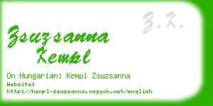 zsuzsanna kempl business card